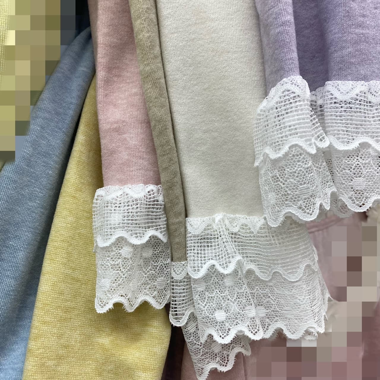 재고 있음 향기로운 芋 보라색 이중층 레이스 레이스 광장 칼라 긴팔 쇼트 스타일 맨위 여성 가을 새로운 부드러운 연령 감소 슬림해 보이는 셔츠 상세 이미지 2