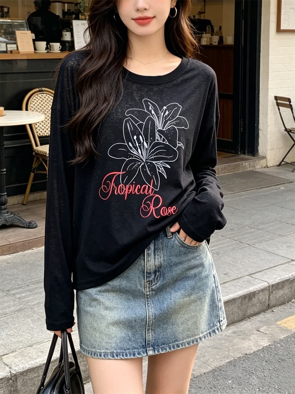 실사 있음 선적 자외선 차단 블라우스 여성 여름 새로운 긴팔 티셔츠 루즈핏 디자인 센스 chic 한 첨부 된 의류 여성 상세 이미지 49
