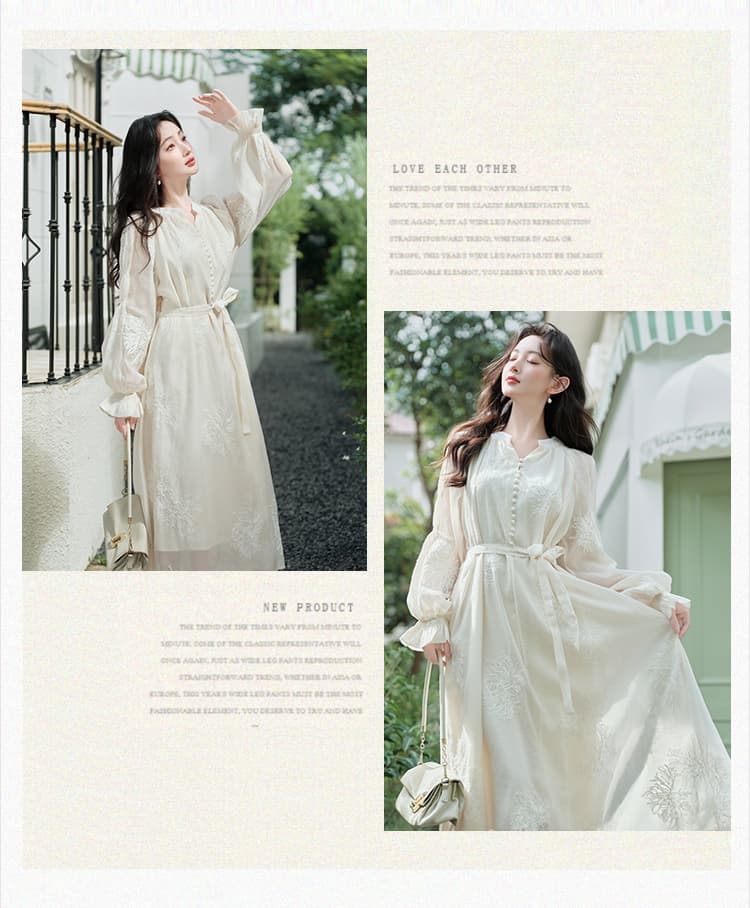 실사 오리지널 외부 싱글 프랑스식 착용 가져 가라. 드레스 고급 센스 슈퍼 요정 품격 여행 착용 가져 가라. 휴가 바람 롱 스커트 상세 이미지 15