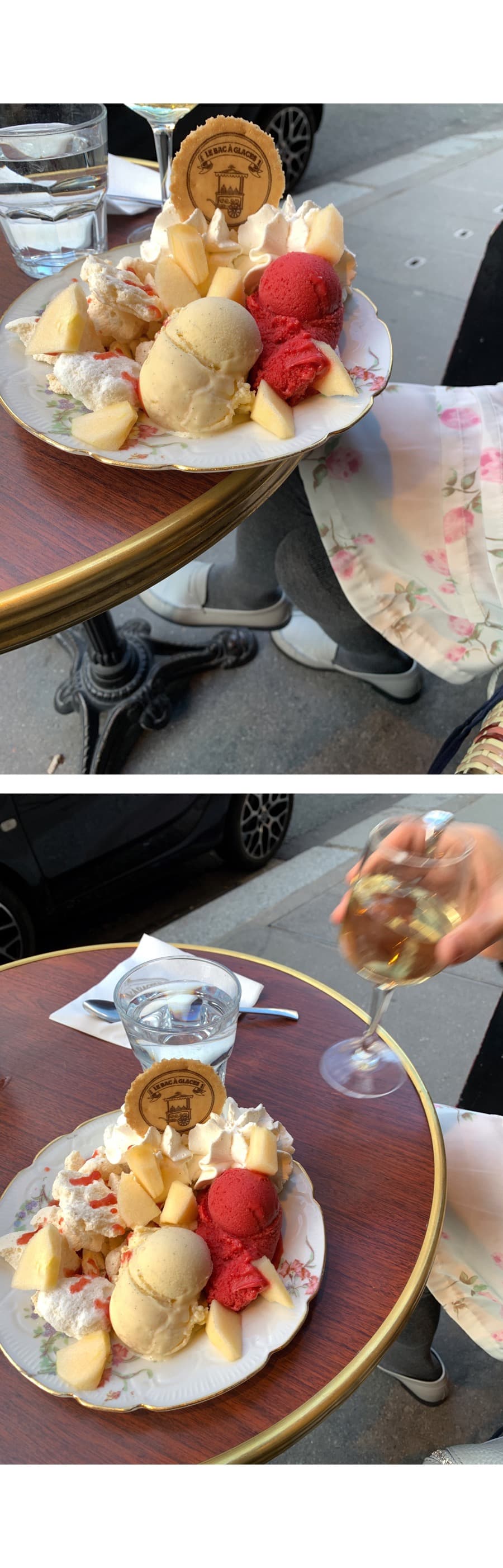 있음 선적 한국 봄 품격 레트로 세련된 꽃 프린트 플리츠 측면 레이스업 부드러운 우아함 반신 스커트 상세 이미지 11