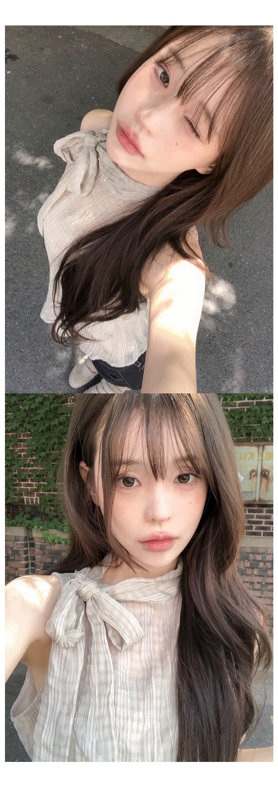 재고 있음 한국 나비 넥타이 터틀넥 민소매 체크무늬 조끼 작은 스탠드 칼라 얇은 스타일 ~을 통해 실 슬립 맨위 여성 상세 이미지 10