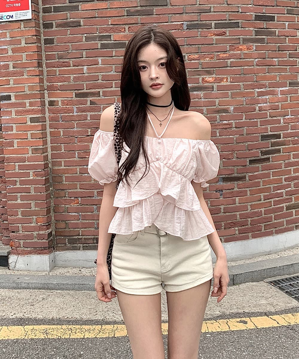 한국 여름 새로운 쉬폰 블라우스 질감 센스 부드러운 바람 나비 넥타이 작은 셔츠 반팔 셔츠 맨위 여성 상세 이미지 17