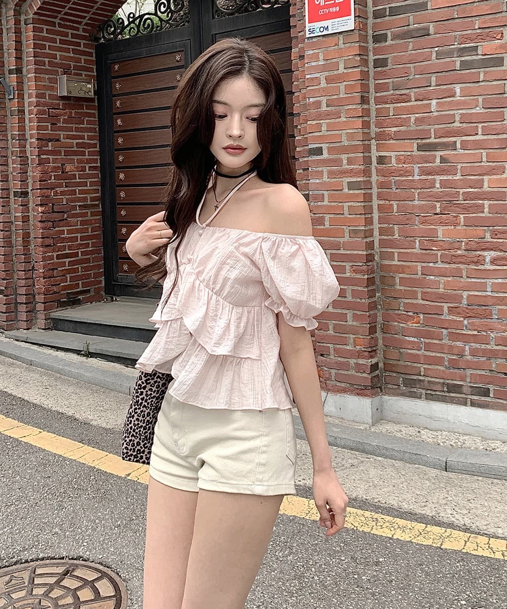 한국 여름 새로운 쉬폰 블라우스 질감 센스 부드러운 바람 나비 넥타이 작은 셔츠 반팔 셔츠 맨위 여성 상세 이미지 18