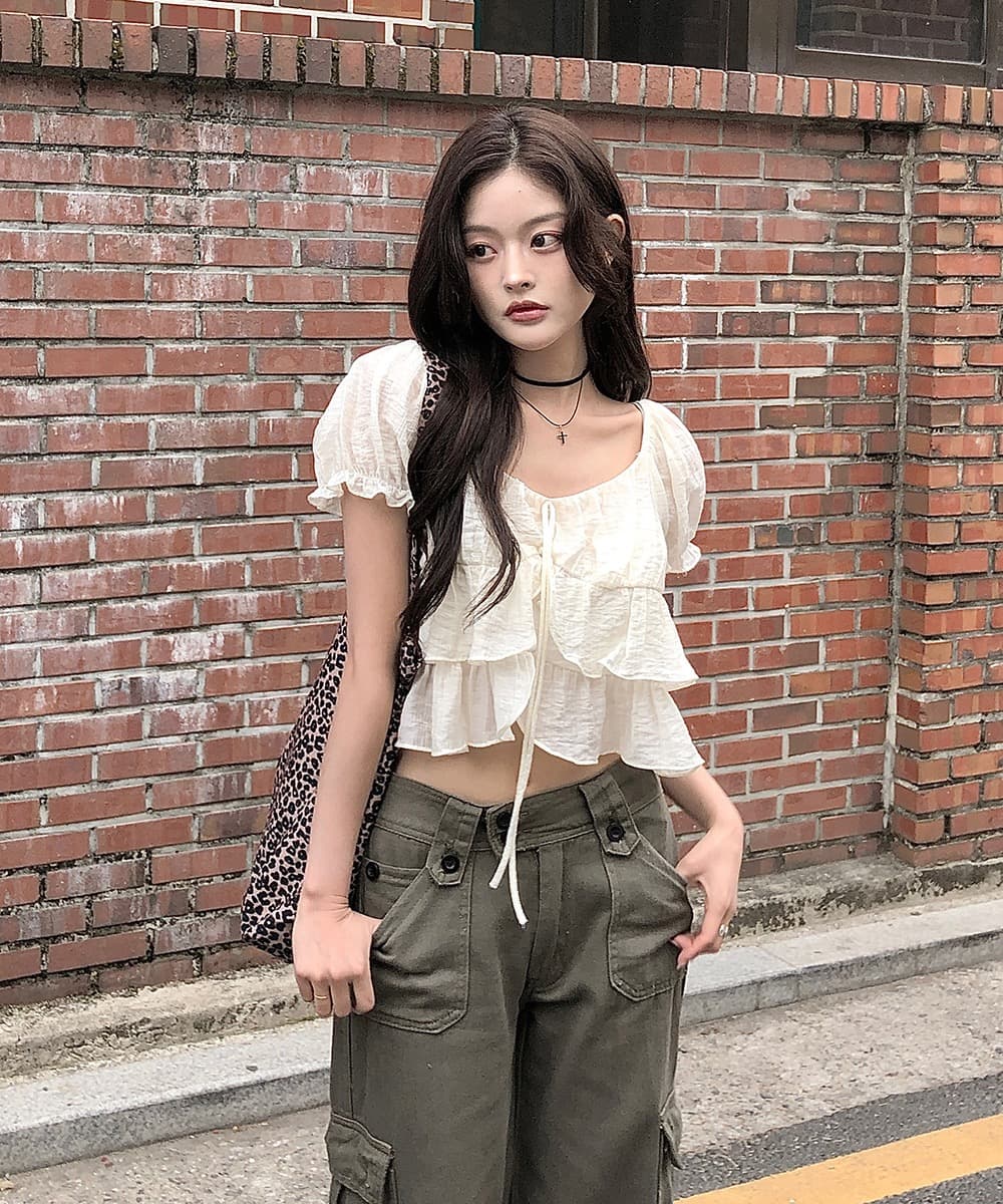 한국 여름 새로운 쉬폰 블라우스 질감 센스 부드러운 바람 나비 넥타이 작은 셔츠 반팔 셔츠 맨위 여성 상세 이미지 28