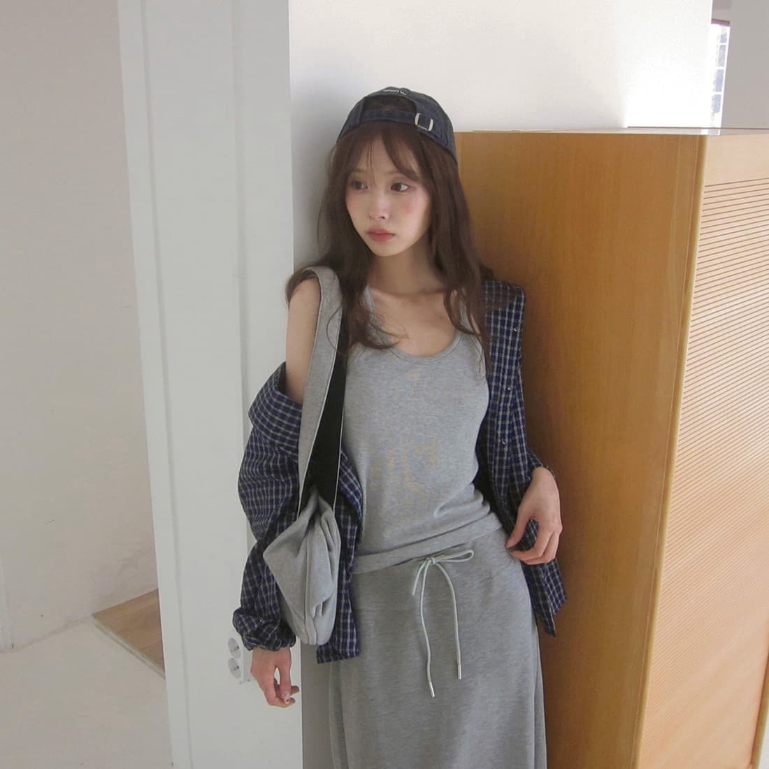 한국 chic 이른 가을 새로운 얇은 스타일 자외선 차단 학원 레트로 체크무늬 느슨함 센스 후드 셔츠 상세 이미지 35