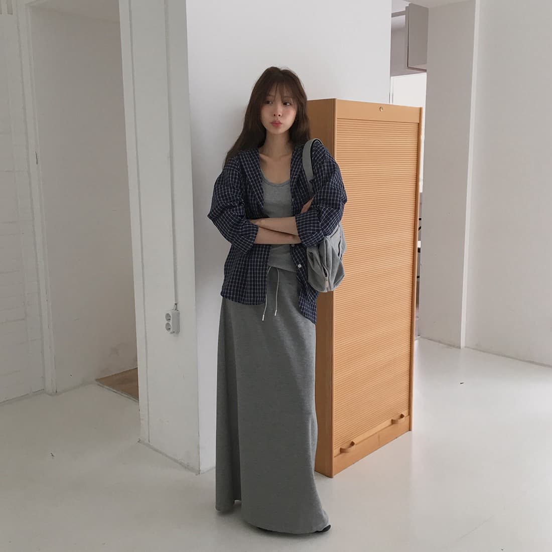 한국 chic 이른 가을 새로운 얇은 스타일 자외선 차단 학원 레트로 체크무늬 느슨함 센스 후드 셔츠 상세 이미지 48