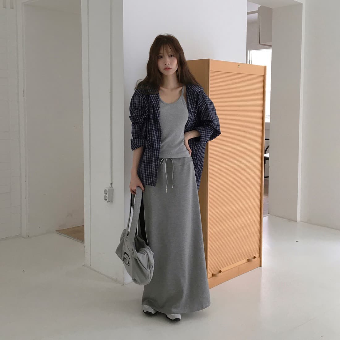 한국 chic 이른 가을 새로운 얇은 스타일 자외선 차단 학원 레트로 체크무늬 느슨함 센스 후드 셔츠 상세 이미지 49
