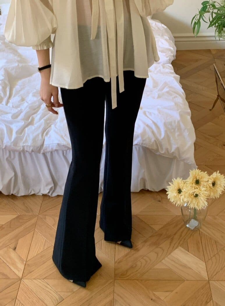 나비 매듭 벌룬 소매 쉬폰 블라우스 한국 스타일 chic 빛 요리 한 루즈핏 셔츠 Chic 작은 대중 디자인 센스 맨위 상세 이미지 7