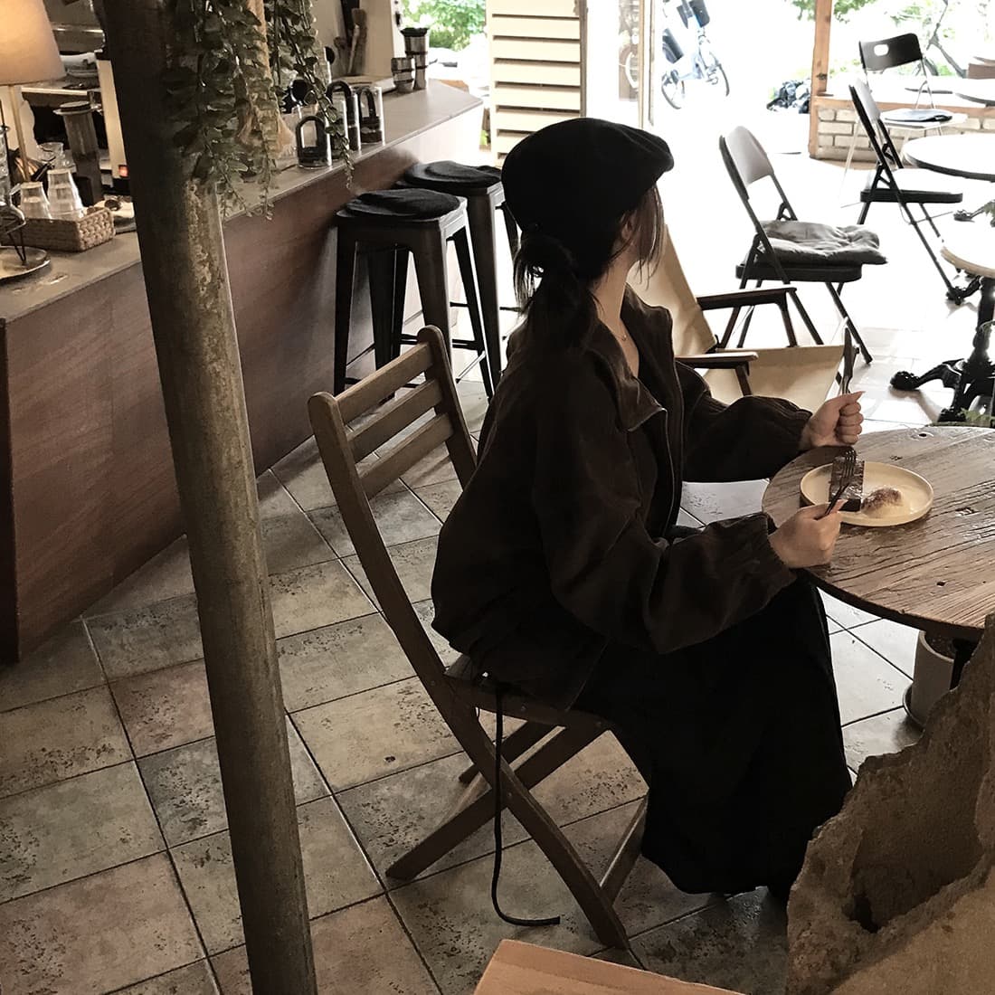 한국 스타일 chic 루즈핏 개성 쇼트 스타일 캐주얼 재킷 재킷 상세 이미지 16