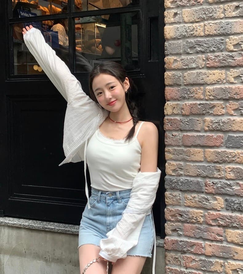 한국어 레이스 레이스 후드 부서 버클 셔츠 펀치 Chic 명중 Pleat 레이스업 긴팔 순면 여성 셔츠 상세 이미지 3