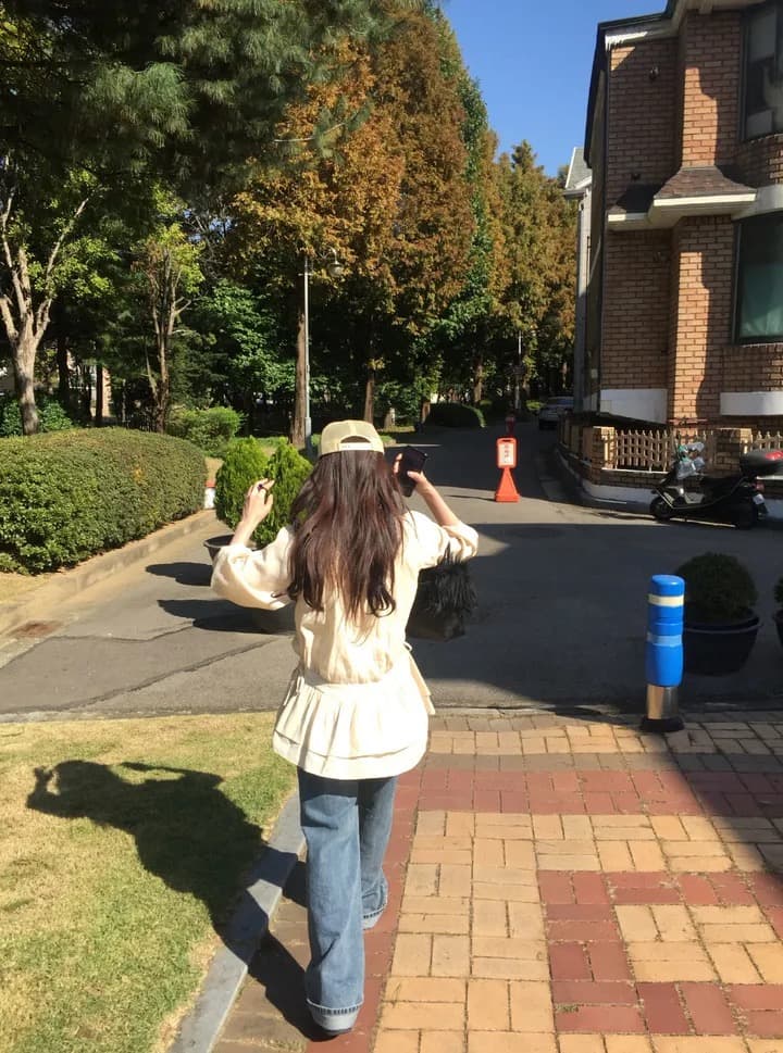 재고 있음 한국 ins 긴팔 허리 수축 끈 미니 드레스 상세 이미지 27