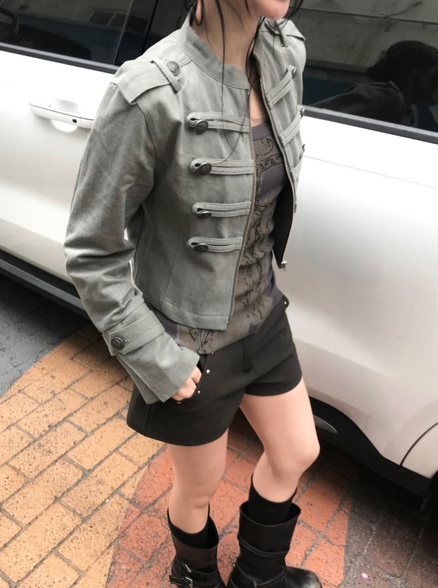 chic 한국 스타일 무거운 작업 작은 대중 개성 재킷 상세 이미지 38