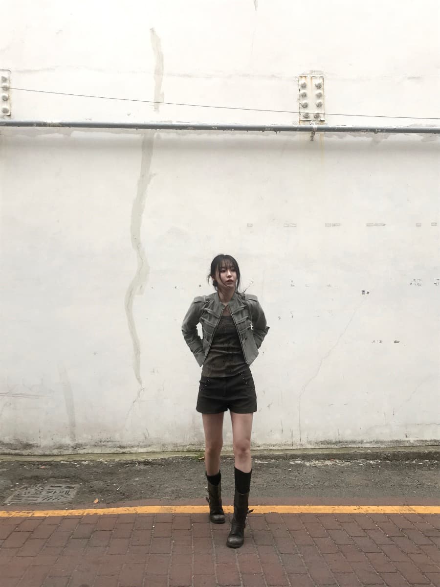 chic 한국 스타일 무거운 작업 작은 대중 개성 재킷 상세 이미지 41