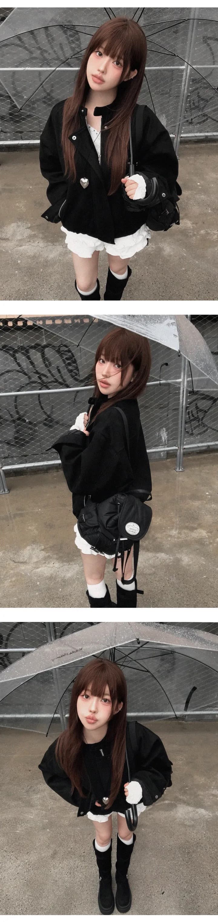 한국 chic 가을 겨울 레트로 작은 대중 스탠드 칼라 모방 사슴 캐시미어 루즈핏 다용도 긴팔 보온 재킷 여성 코트 상세 이미지 9