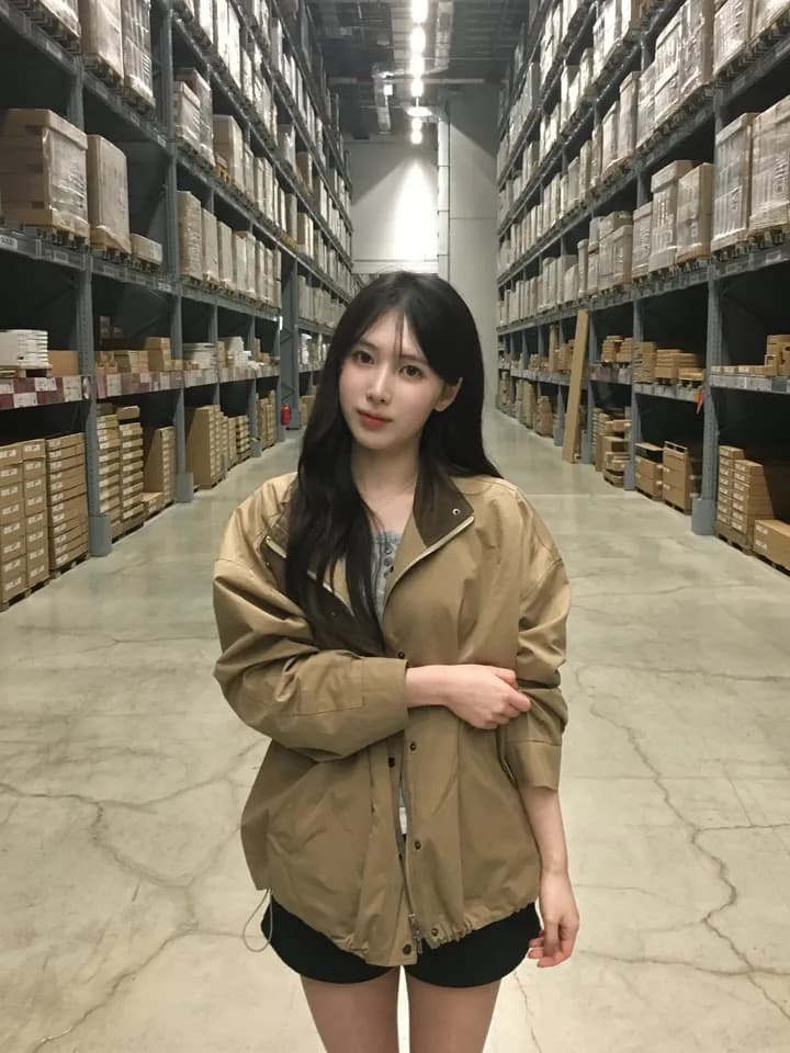재고 있음 chic 한국 스타일 배색 재킷 상세 이미지 35