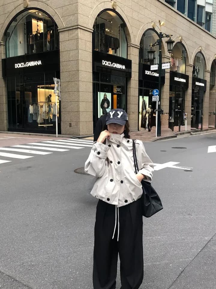 재고 있음 chic 패션 한국 스타일 이중 버튼 재킷 재킷 상세 이미지 14