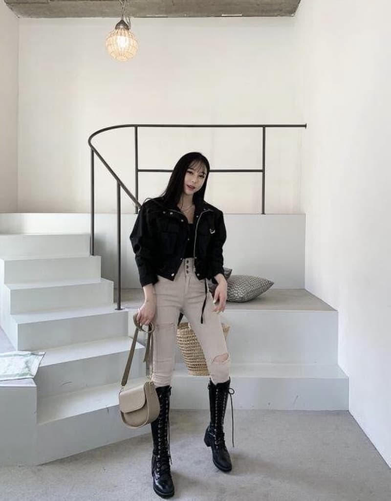 한국 스타일 패션 펌프 로프 허리 수축 쇼트 스타일 다용도 캐주얼 워크웨어 재킷 재킷 상세 이미지 6