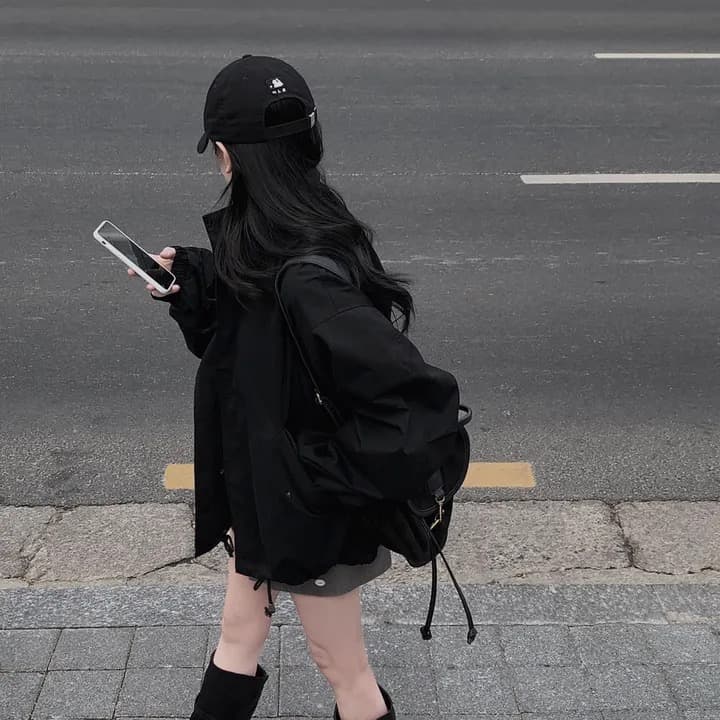 chic 한국 가을 레트로 폴로 칼라 캐주얼 워크웨어 지퍼 어둠 버클 펌프 로프 허리 수축 바람막이 재킷 재킷 상세 이미지 12