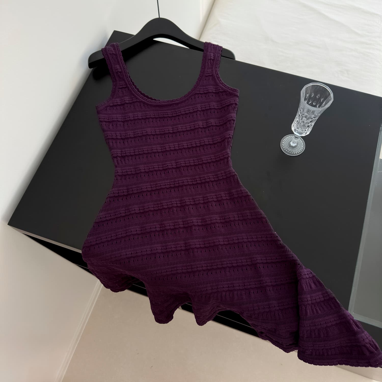 okmashop 녹색 이순신 제직 꿈 니트 슬립 여성 드레스 여름 품격 순수한 욕망 미니 스커트 허리 수축 치마 상세 이미지 19