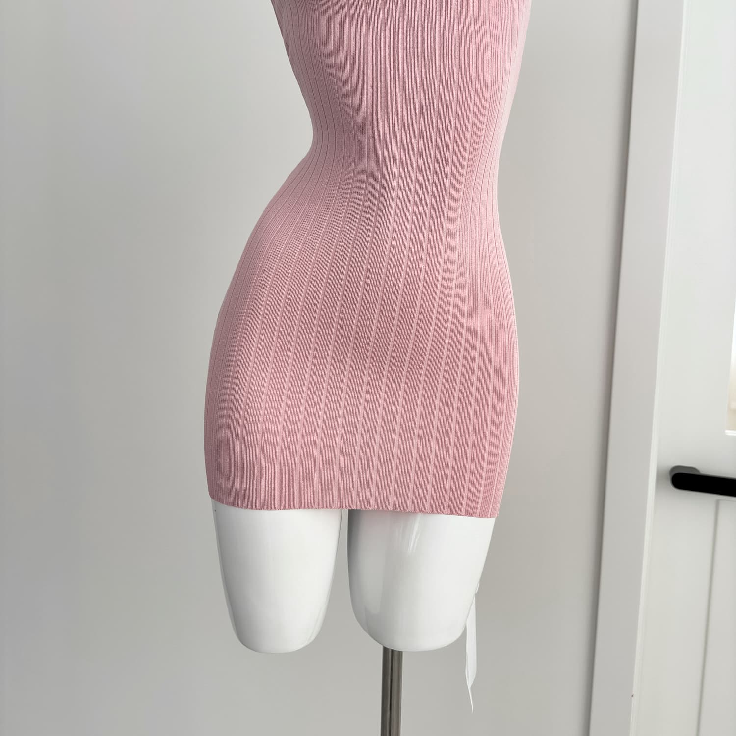 fsrt shop 딸기 소프트 캔디 핑크색 폴로 칼라 민소매 조끼 여성 드레스 여름 타이트 스커트 천천히 여단 치마 상세 이미지 8