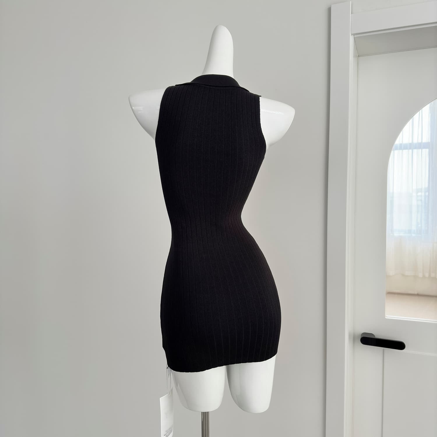 fsrt shop 딸기 소프트 캔디 핑크색 폴로 칼라 민소매 조끼 여성 드레스 여름 타이트 스커트 천천히 여단 치마 상세 이미지 14