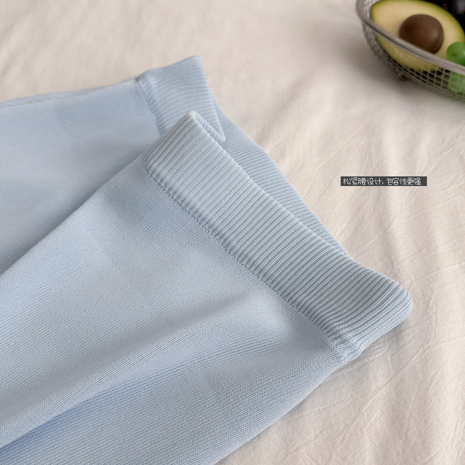 만약 언어 맞춤 baby blue 순수한 욕망 품격 섹시함 polo 민소매 행침 목 니트 조끼 반 스커트 세트 상세 이미지 19