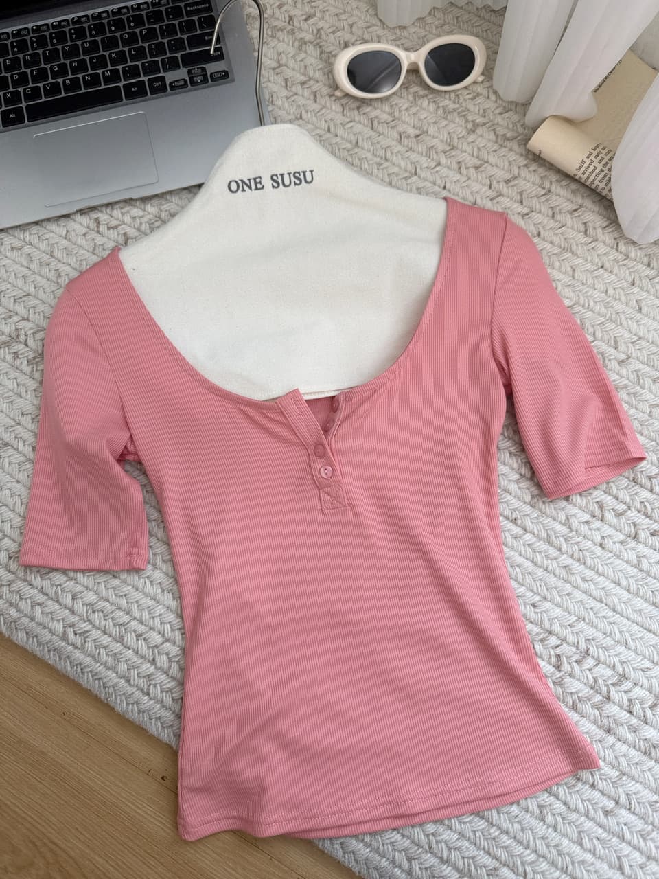 jmshop 타운 가게 일 부드러운 욕망 끓인 물 몸매 가꾸기 슬림해 보이는 주간 실크 양모 반팔 티셔츠 맨위 상세 이미지 23