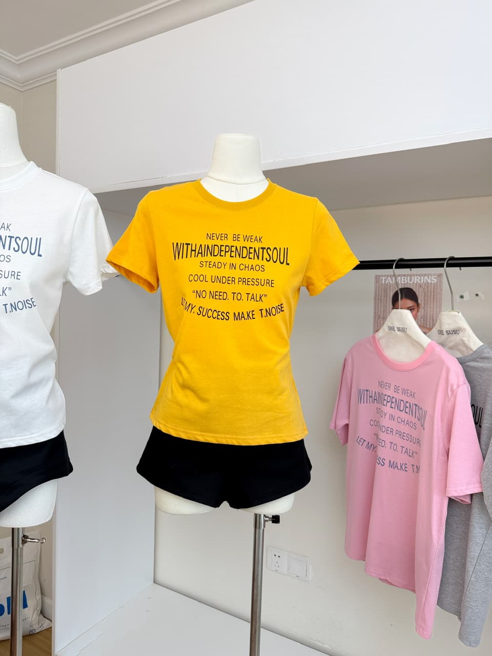 지구 Ouyang 주요 추진력 ig 장기 지배 더블 버전 전후 둘 착용 vtg 아메리칸 알파벳 프린트 반팔 티셔츠 상세 이미지 4