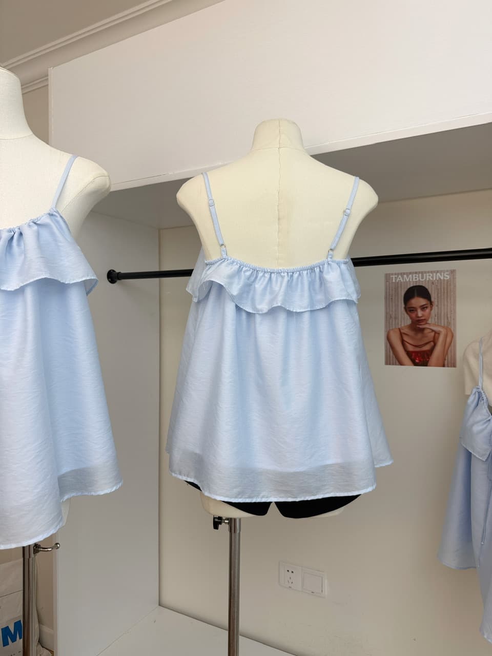 화이트 워터 여성 부드러운 리플 깨진 Pleat 패치워크 프릴 슬립 시폰 셔츠 여성 여름 루즈핏 도루 가을 슬림해 보이는 작은 셔츠 이미지 5