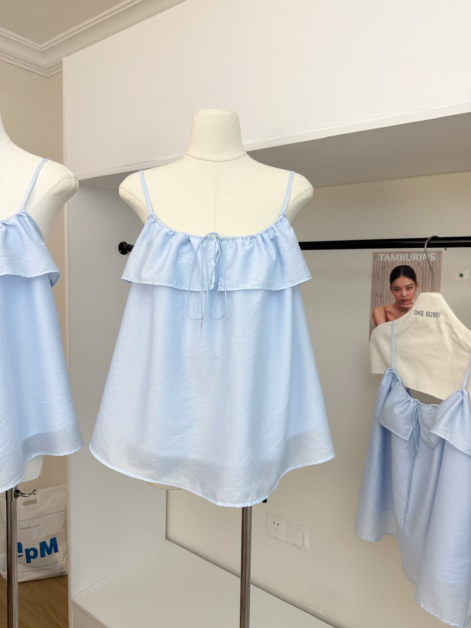 화이트 워터 여성 부드러운 리플 깨진 Pleat 패치워크 프릴 슬립 시폰 셔츠 여성 여름 루즈핏 도루 가을 슬림해 보이는 작은 셔츠 상세 이미지 3