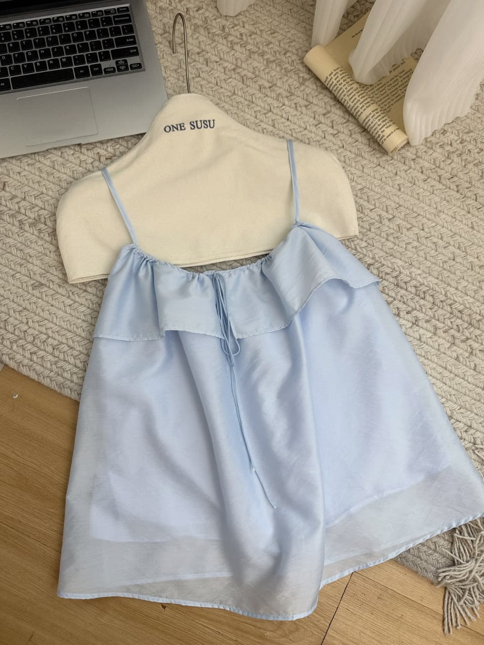 화이트 워터 여성 부드러운 리플 깨진 Pleat 패치워크 프릴 슬립 시폰 셔츠 여성 여름 루즈핏 도루 가을 슬림해 보이는 작은 셔츠 상세 이미지 8