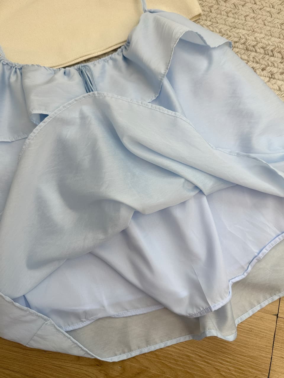 화이트 워터 여성 부드러운 리플 깨진 Pleat 패치워크 프릴 슬립 시폰 셔츠 여성 여름 루즈핏 도루 가을 슬림해 보이는 작은 셔츠 상세 이미지 11
