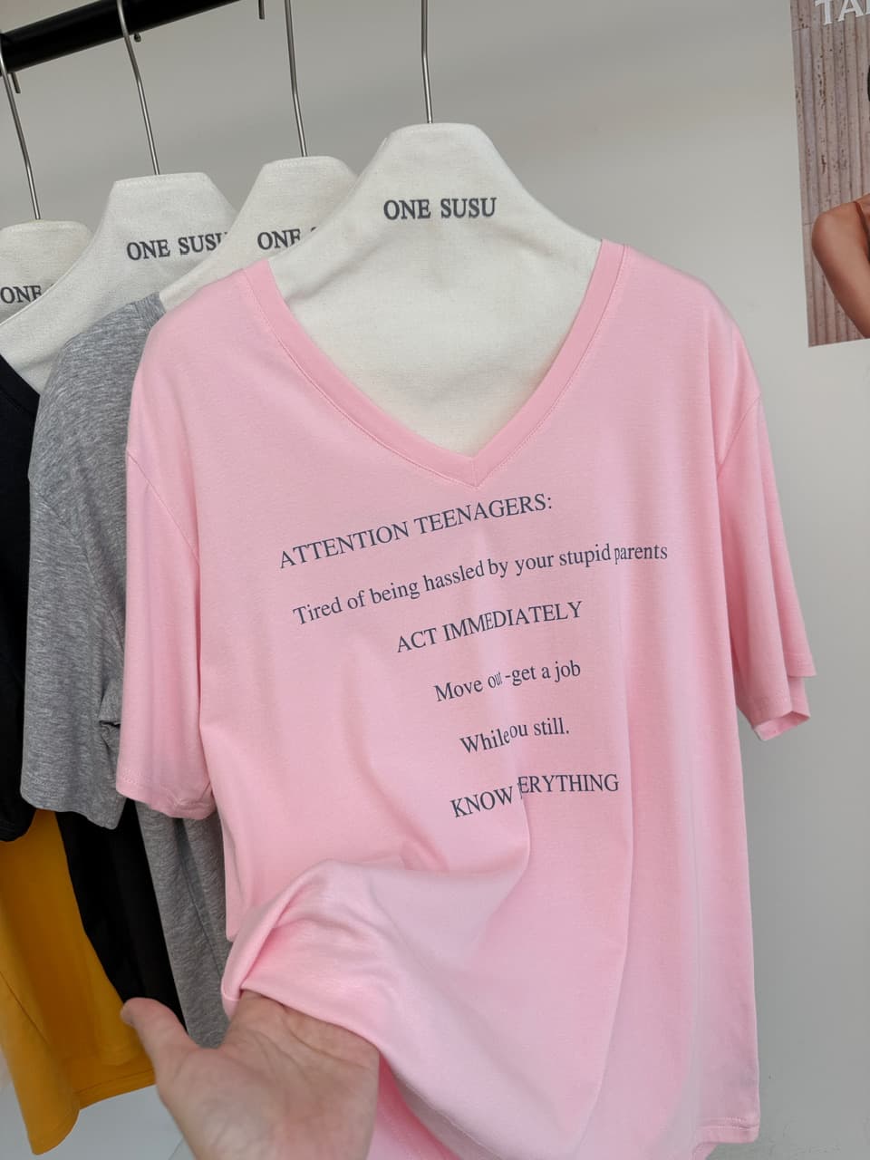 skk store ig 장기 지배 t 210g 주간 실크 코튼 vtg 느슨함 센스 아메리칸 알파벳 프린트 반팔 티셔츠 상세 이미지 24