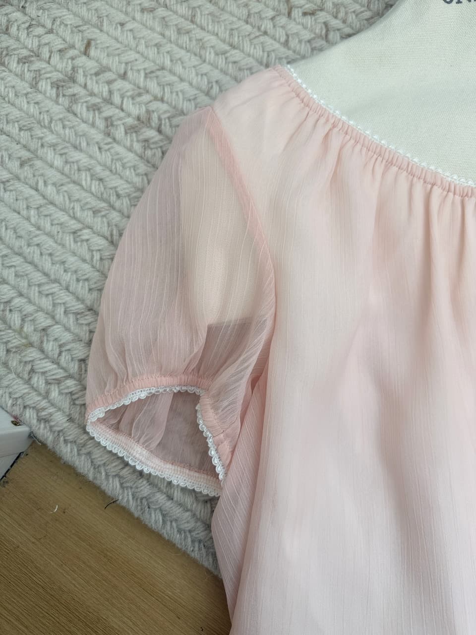 닝 부문 u 칼라 거품 소매 쇼트 스타일 티셔츠 여성 여름 새로운 한 부서 배색 패치워크 슬림해 보이는 루즈핏 슬림해 보이는 맨위 상세 이미지 12