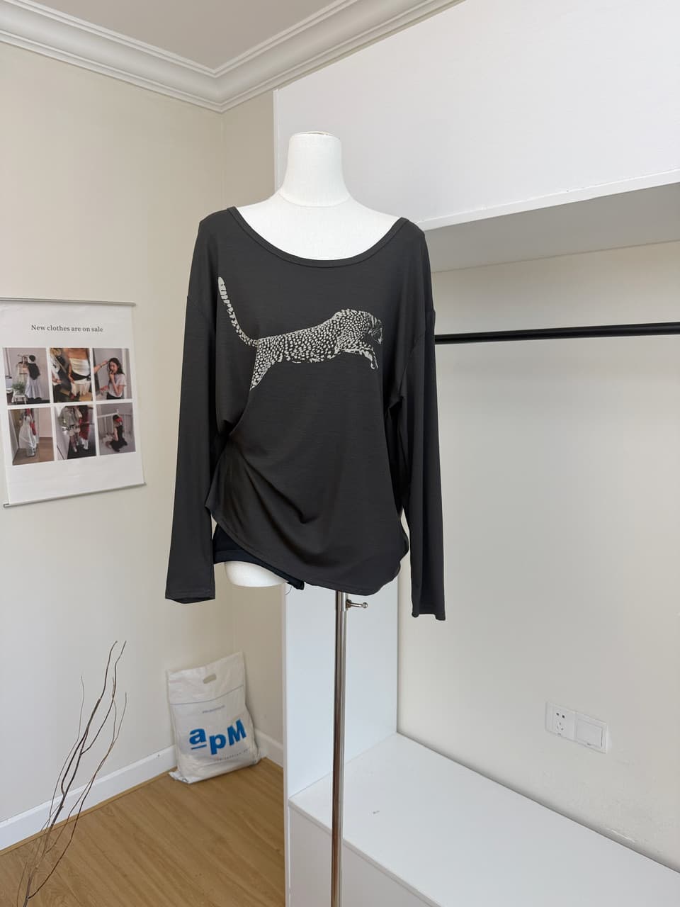 yolo shop 와 성별 사냥꾼 주간 실크 인쇄 花船 칼라 둘 착용 긴팔 니트 티셔츠 여성 여름 다용도 반팔 상세 이미지 5