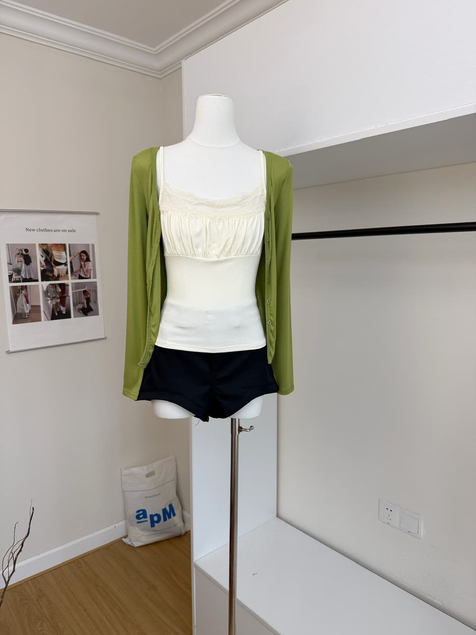 jmshop 얼음 센스 호흡 블루 좋은 주간 실크 양모 자외선 차단 오픈 가디건 여성 여름 얇은 스타일 몸매 가꾸기 슬림해 보이는 에어컨 셔츠 상세 이미지 7