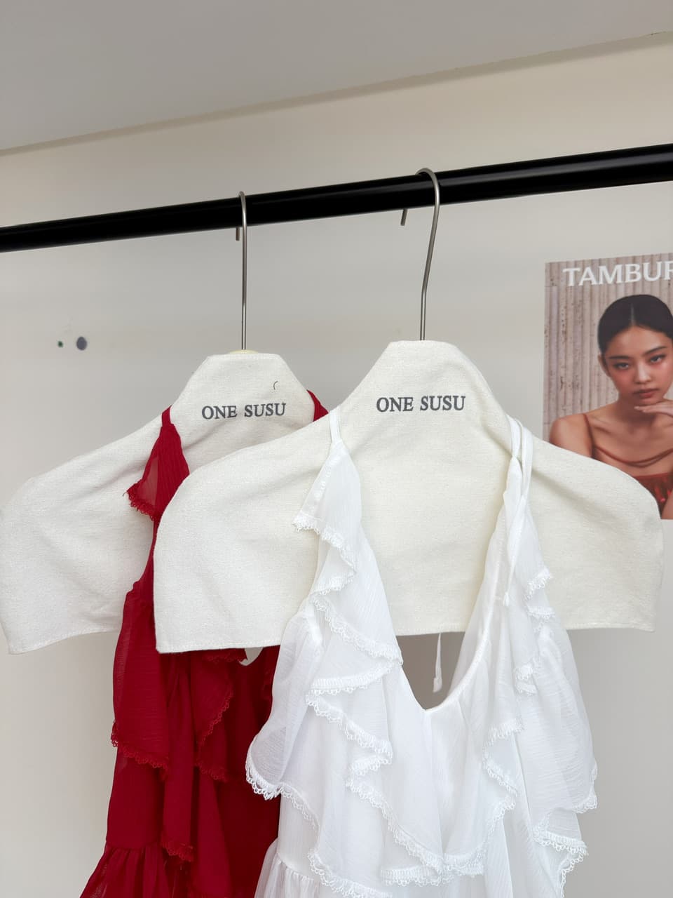 yoli 장 宥 이익 마그 리 빨간색 장미 빨간색 V넥 시폰 셔츠 여성 여름 레트로 항구 바람 다용도 슬림해 보이는 맨위 상세 이미지 11