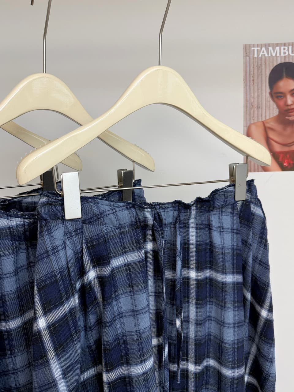 ceezzzi 에어로빅 배기 바지 체크무늬 와이드 레깅스 바지 여름 얇은 스타일 주머니 디자인 루즈핏 캐주얼 워크웨어 팬츠 상세 이미지 12