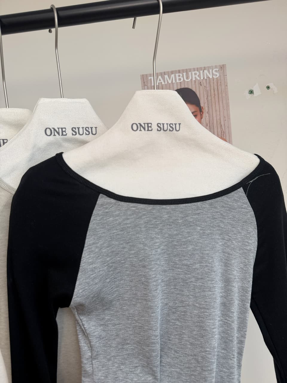 skk store 가벼움 알몸의 센스 t 프로 피부 편안함 주간 실크 양모 레트로 패치워크 배색 삽입 어깨 소매 티셔츠 여성 상세 이미지 18