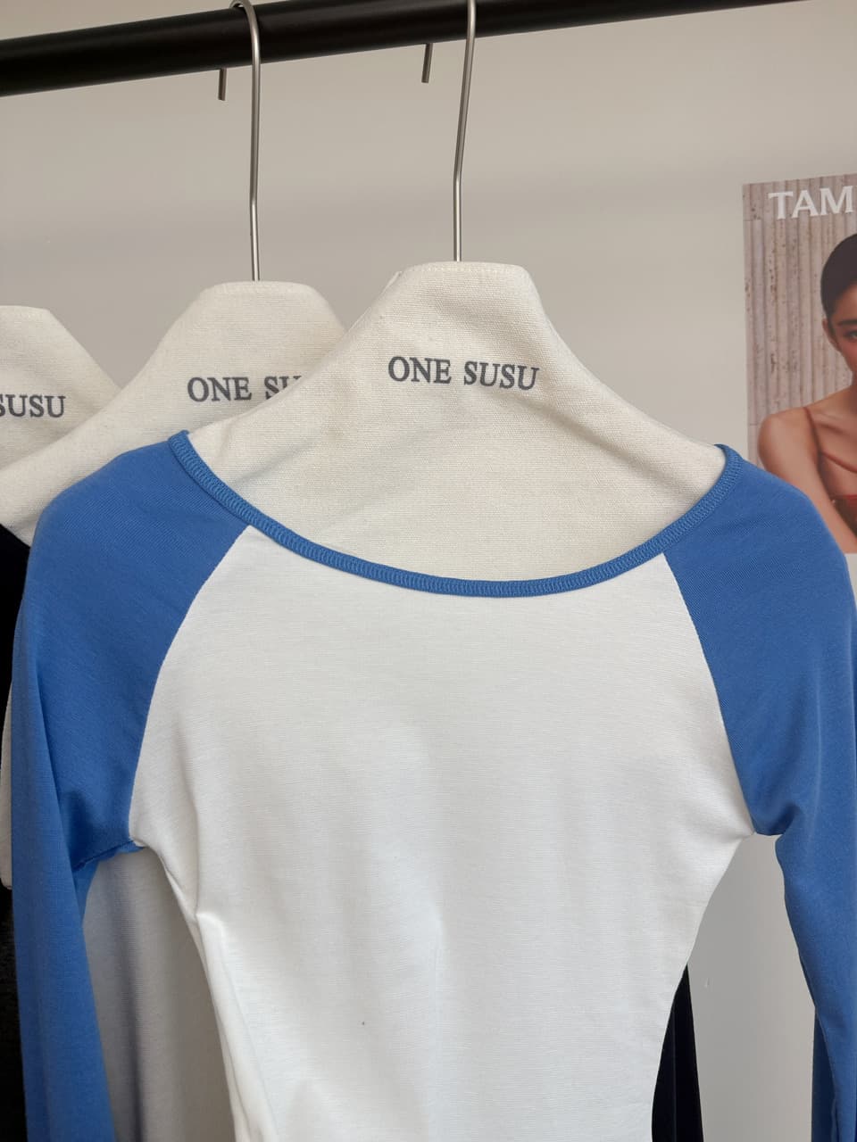 skk store 가벼움 알몸의 센스 t 프로 피부 편안함 주간 실크 양모 레트로 패치워크 배색 삽입 어깨 소매 티셔츠 여성 상세 이미지 23