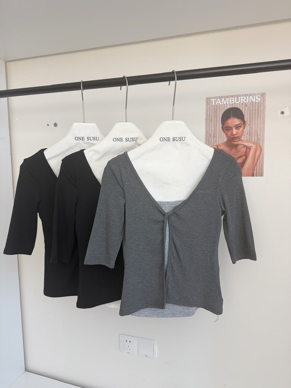 yolo shop 주간 실크 양모 레이스 페이크 레이어드 흔들다 칼라 긴팔 맨위 고급 품격 V넥 인사이드 가져 가라. 만나는 상세 이미지 9