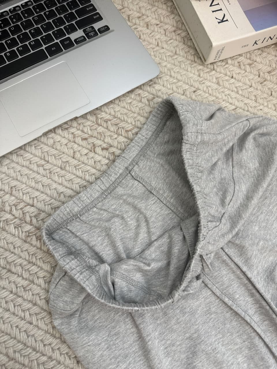 jmshop 바람둥이 느슨함 부서 주간 실크 양모 긴팔 티셔츠 레이스 레이스 행침 목 슬립 캐주얼 바지 세트 상세 이미지 32