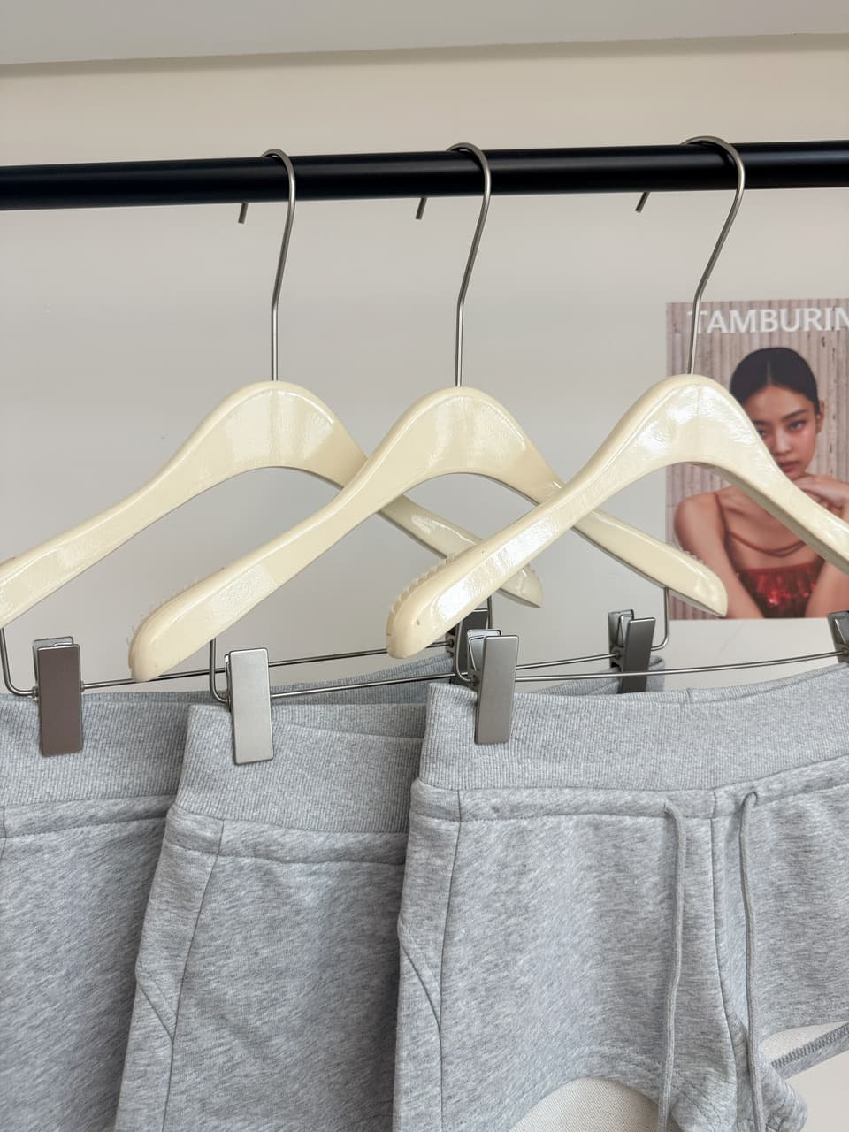 yolo shop 회색 니트 다용도 타이트 스커트 반바지 여성 여름 아메리칸 핫걸 캐주얼 하이웨이스트 운동 핫 바지 상세 이미지 12