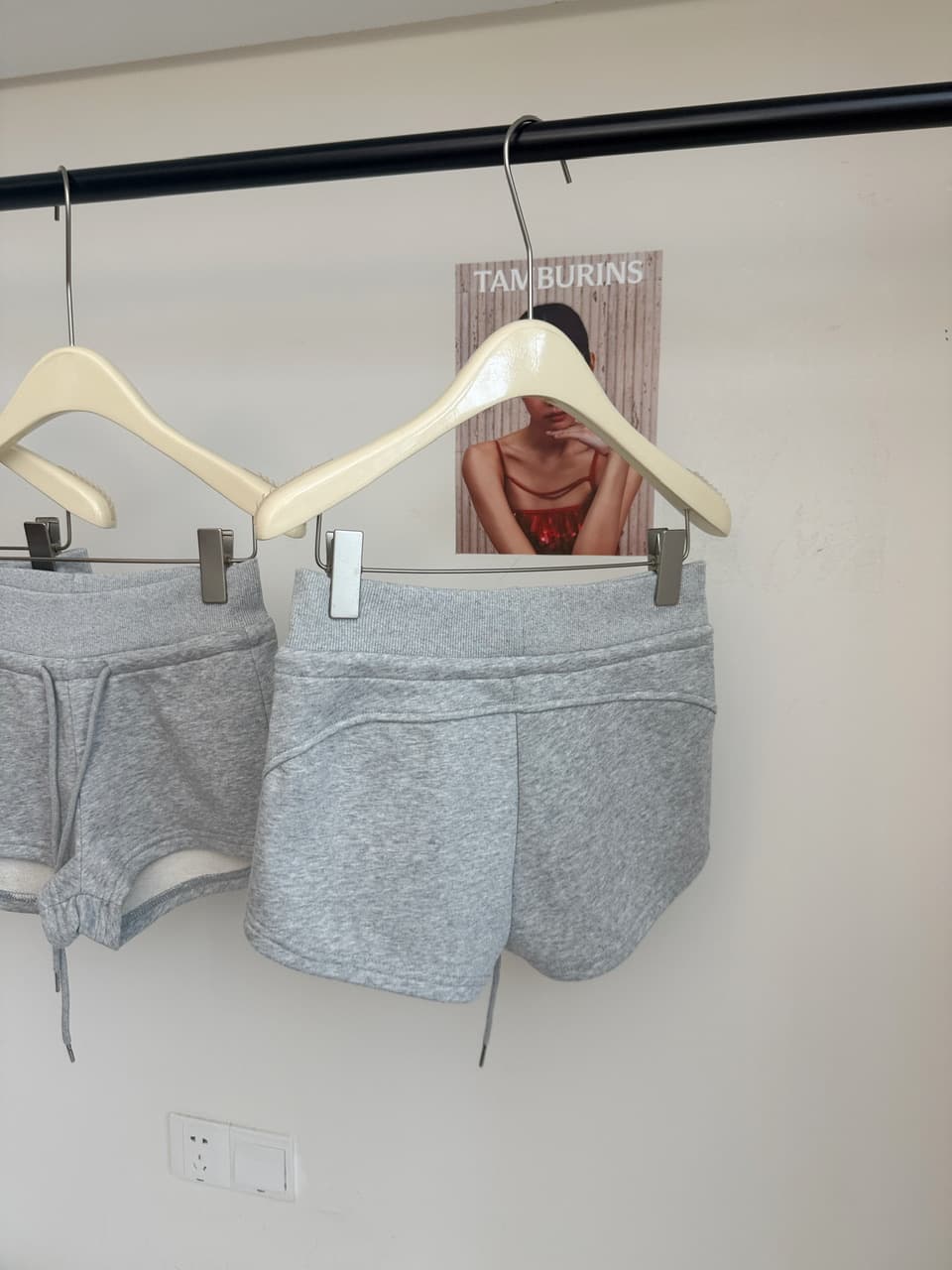 yolo shop 회색 니트 다용도 타이트 스커트 반바지 여성 여름 아메리칸 핫걸 캐주얼 하이웨이스트 운동 핫 바지 상세 이미지 14