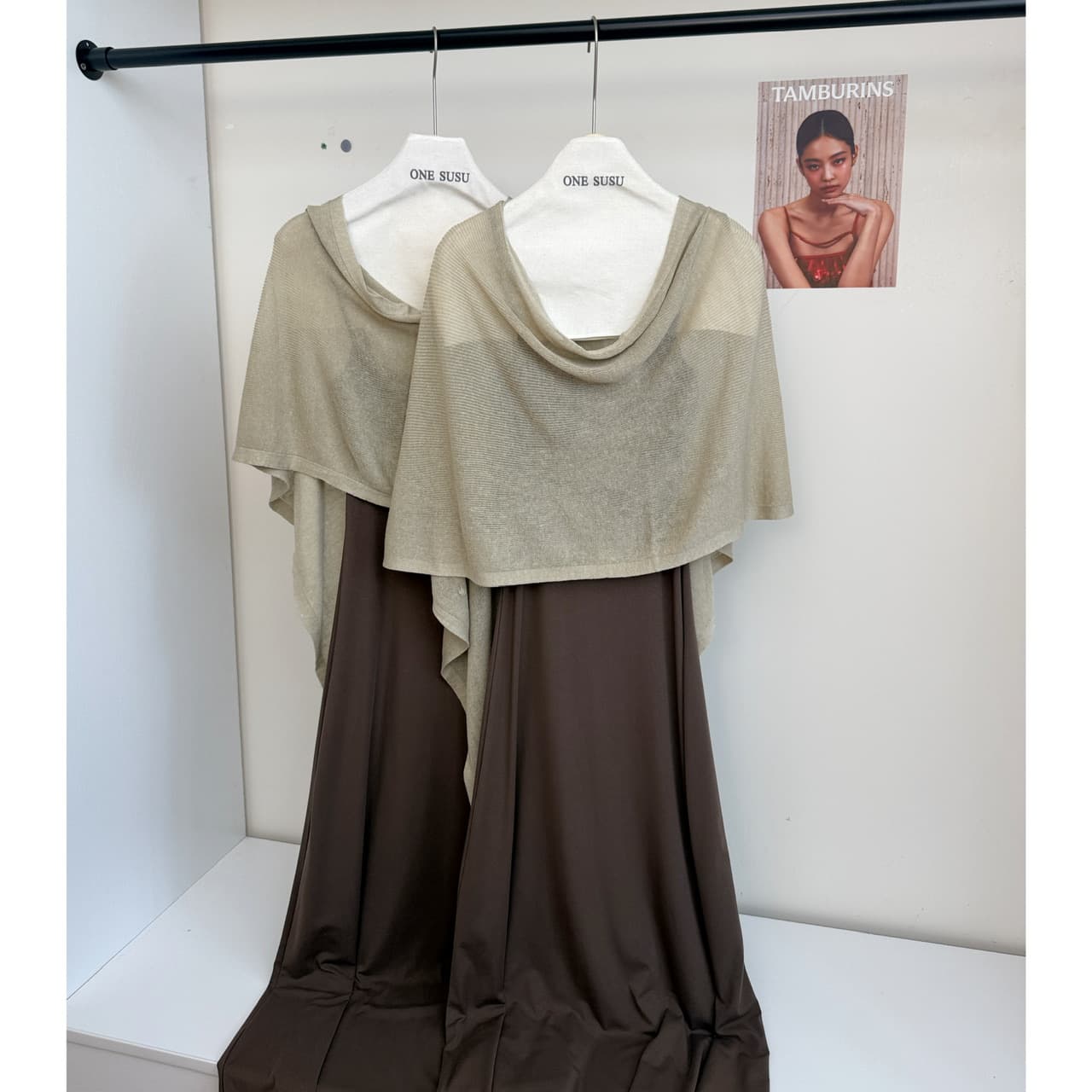 yolo shop 한 부서 느긋한 부드러운 품격 세트 아마 얇은 스타일 숄 몸매 가꾸기 허리 수축 슬립 드레스 이미지 6