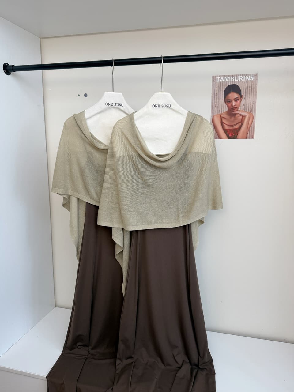 yolo shop 한 부서 느긋한 부드러운 품격 세트 아마 얇은 스타일 숄 몸매 가꾸기 허리 수축 슬립 드레스 상세 이미지 13