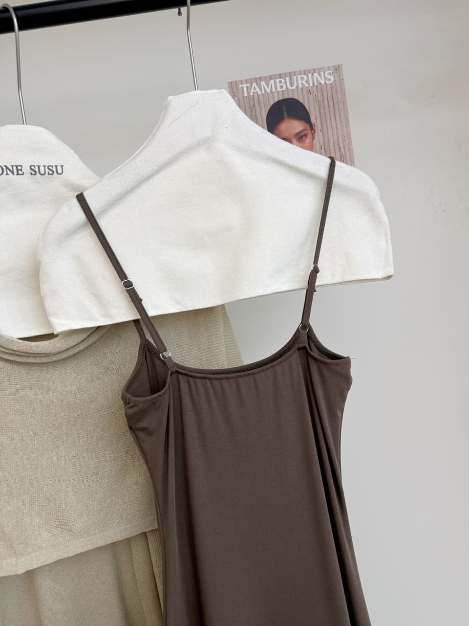 yolo shop 한 부서 느긋한 부드러운 품격 세트 아마 얇은 스타일 숄 몸매 가꾸기 허리 수축 슬립 드레스 상세 이미지 18