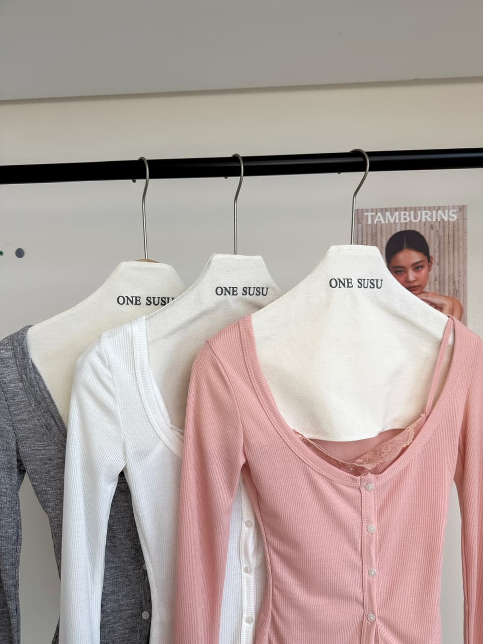 jmshop 한 여성 분위기 순수한 욕망 레이스 레이스 페이크 레이어드 맨위 여성 가을 긴팔 아세트산 니트 스웨터 상세 이미지 14