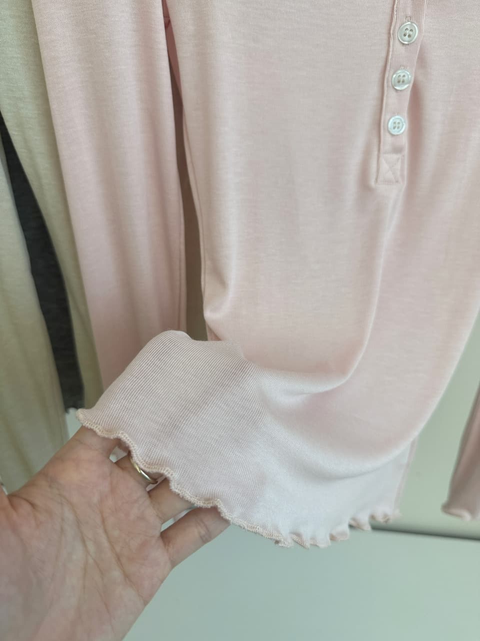 ahy 인생 bi 입력 주간 실크 양모 프로 피부 높음 폭탄 레이스 밑단 기본 셔츠 긴팔 티셔츠 신제품 상세 이미지 16