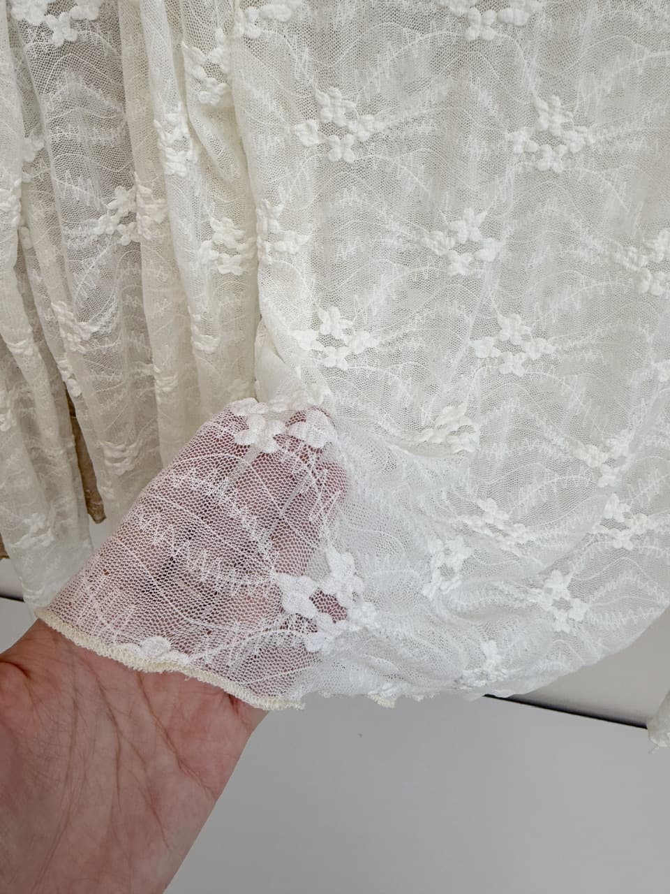 한국 유럽 니켈 정회원 보존 가져 가라. 모두 호흡 센스 레이스 얇은 부드러운 통기성 한 여성 느슨함 라운드 넥 맨위 상세 이미지 13